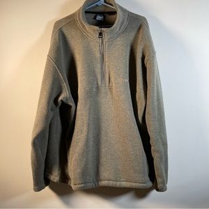 Mens Big Dog polar fleece partial zip pullover sweater. Size XL